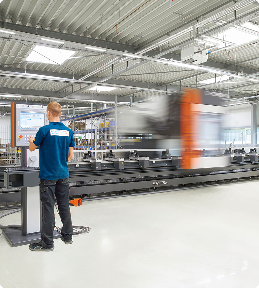 Entwicklung, Fertigung und Automatisierung innerhalb der SBF-Gruppe als Teil einer integrierten Wertschöpfungskette.